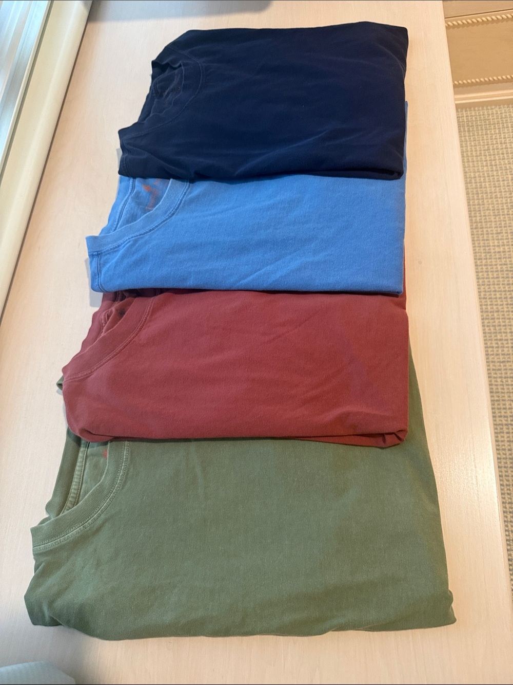 The Territory Ahead Men's Polos - Navy, Light Blue, Rust, Olive. Generous size M